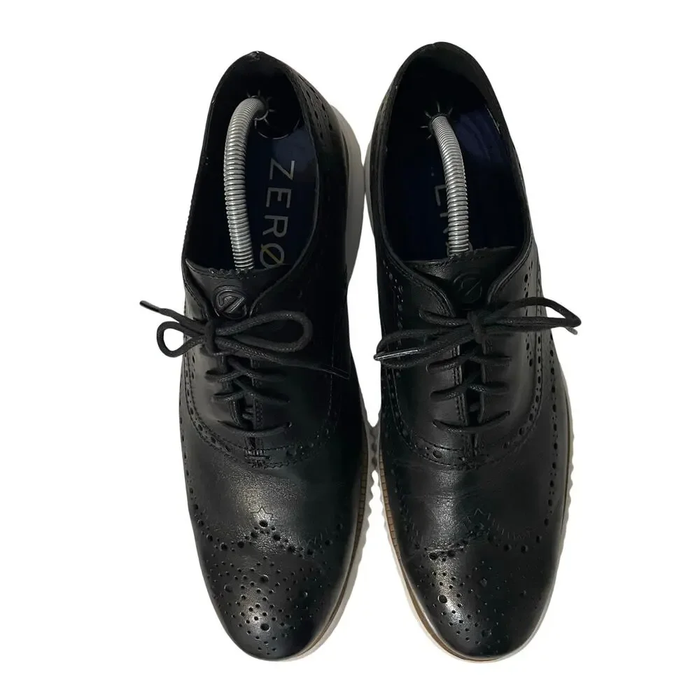 Cole Haan 2.Zerogrand Wingtip Oxford Dress Sneaker Black Men’s Sz 12